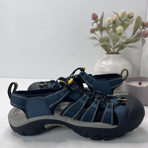 Keen Newport H2 Hiking Sandal Strappy Navy Gray 1001938 Men's 8 Tried On - Picture 5 of 9